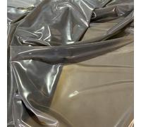 Natural Latex Rubber Sheet,43x39In 100% Rubber Fabric,Highly Elastic and Waterproof,0.4mm Thick(Transparent Black)
