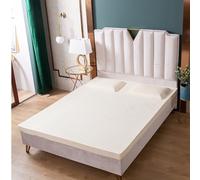 Natural Latex tress Topper 7.6cm Medium Firmness Pressure Relief for Back Pain Breathable & Comfortable Hypoallerge Ideal for Memory Foam tresses Twin Size