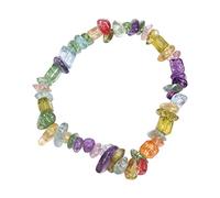 Natural Lava Rock Beaded Bracelet For Men Women Volcanic Stone Yoga Crystal Anxiety Release Bracelet Seven Veins Rose Teardrop Necklace (G, A), Vt8KuYKob