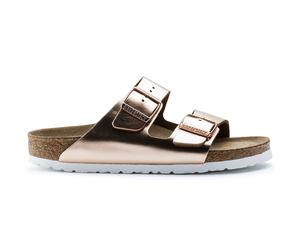 Natural leather sandals woman Birkenstock Arizona Bronze 41
