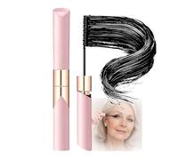 Natural Lengthening Waterproof Mascara for Elderly Women - Smudge-Resistant Gentle Formula with Precision Brush, Tubing Technology for Sky-High Lift (Black)