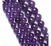 Natural Light Blue Beads Blue Crackle Crystal Loose Beads for Jewelry Making Bracelets Women Necklaces 4-12mm- Amethysts-10mm 36 to 38pcs