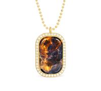 Natural Light-ning Clound Funny Pendant Necklace for Women Personalized Fashion Jewelry Diamond Necklaces for Wedding Birthday Gold Silver