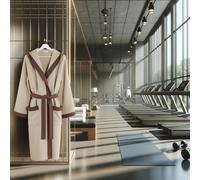 Natural Lightweight Microfiber Bathrobe - Perfect for Sports and Travel
