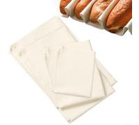Natural Linen Bread Proofing Cloth Set, 5 Pack Multi Size Baking Towels, For Dough Fermentation Artisan Bread Making(150x60CM)
