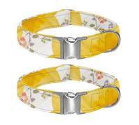 natural little joys Adjustable Pet Collar for Small Medium Large Dogs & Cats, Reflective Strip for Night Safety, Soft Comfort Pad