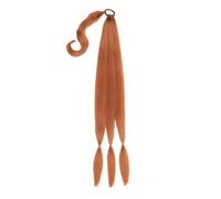 Natural Long Braided Ponytail Extension with Hair Tie Straight Wrap Around Hair Extensions Perfect Looking(#30)