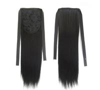 Natural Long Straight Wig Ponytail Hair Extension Hairpiece Matte Realistic Seamless Tie Up Pony Tail for Woman Stunning Look(NATURAL BLACK_55CM)
