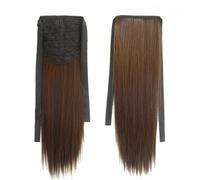 Natural Long Straight Wig Ponytail Hair Extension Hairpiece Matte Realistic Seamless Tie Up Pony Tail for Woman Stunning Look(LIGHT BROWN_55CM)