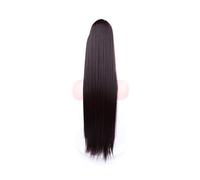 Natural Long Synthetic Drawstring Ponytails Clip-in Hair Extensions Straight Ponytails for Women Perfect Looking(#99J)