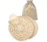 Natural Loofah Body Scrubber, Handwoven Sisal Agave, 2-Pack