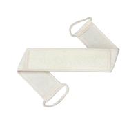 Natural Loofah Exfoliating Back Scrubber for Shower with Long Handle Large Double-Sided Bath Sponge for Men Women Back Scrubbing Strap (Beige, One Size)