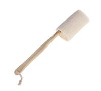 Natural Loofah Exfoliating Brush with Removable Brush Head, Spa-Quality Body Scrub for Shower and Bath
