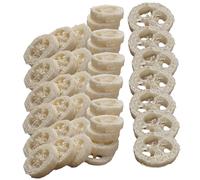 Natural Loofah Slices for Soap Making 50PCS Natural Loofah Sponges Organic Soap for Cleaning Supplies Sponge Washers