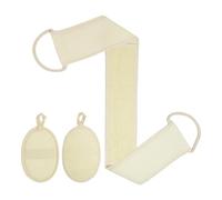 Natural Loofah Sponge - Body Scrubber | Shower Luffa Sponge, Reusable Organic Extra Gentle Non Slip Washable Scrubber for Facial Care Spa Shower Travel Dish Washing Back Scrub