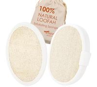 Natural Loofah Sponge Exfoliating Body Scrub Organic Biodegradable Eco Friendly for All Skin Types Men and Women (Pack of 2)