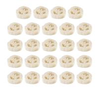 Natural Loofah Sponge Soap Cushion, Regerly Pack of 24 Natural Loofah Sponge Organic Luffa for Shower Scrubbing and Kitchen Cleaning