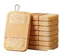 Natural Loofah Sponges, 8x13cm Thickened Washing Up Sponges
