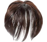 Natural Look Clip-in Hair Bangs for, Made of Durable Synthetic fiber -Color:Brown -Size:13, Adjustable Strap for Snug Fit - for Wig Making and Cosplay Styling & Daily Home Hair Grooming