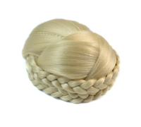Natural Look Hair Pieces & Extensions, Bun hair bag European and American wig bun Double braid bun,Human Hair Clip-In Ponytail Extensions