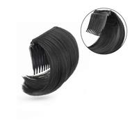 Natural Look Hair Pieces & Extensions, Synthetic Hair Fluffer Comb Raising Cushion for Ultimate Volume,Ideal for Women & Girls' Bun Styling,Human Hair Clip-In Ponytail Extensions(Black)