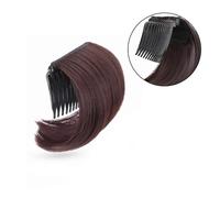 Natural Look Hair Pieces & Extensions, Synthetic Hair Fluffer Comb Raising Cushion for Ultimate Volume,Ideal for Women & Girls' Bun Styling,Human Hair Clip-In Ponytail Extensions(Dark brown)