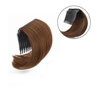 Natural Look Hair Pieces & Extensions, Synthetic Hair Fluffer Comb Raising Cushion for Ultimate Volume,Ideal for Women & Girls' Bun Styling,Human Hair Clip-In Ponytail Extensions(Light brown)