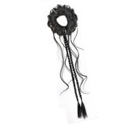 Natural Look Synthetic Ponytail With Elastic Band Hair Bun Double Braided Hairpiece For Daily Styling Quick Updo Hairpiece