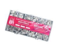 Natural Looking 600PCS Crystal Matte Tips Full Coverage Art For Daily Wear Office Friendly False Nails False Nail