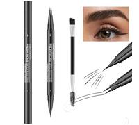 Natural Looking Eye Brow Pencil And Brush Set With Double Tips Cosmetic Tool For Daily Or Special Occasion Makeup Eyebrow Grooming Tool