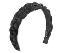 Natural Looking Herringbone Braid Headpiece Heat Resistant Fibre Headband for Women Formal and Casual Styling Natural Looking Braid Hairpiece