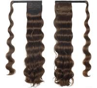 Natural Looking Ponytail Extension 60cm for Daily(8#) | Soft synthetic touch, blends with real hair, lightweight 40g, comfortable all-day wear, no slip