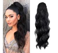 Natural Looking Ponytail Extension, Brazilian 8-32 inch body wavy ponytail with extended hair, Thick & Natural Looking Hair Extensions, Seamles(10inch)
