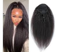 Natural Looking Ponytail Extension, Brazilian Human Hair Ponytail Extensions 10-30 Inch Clip-in, Thick & Natural Looking Hair Extensions, Seamles(30inch)