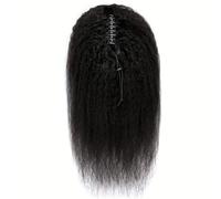 Natural Looking Ponytail Extension, Clip-In Ponytail Extensions 10-30 Inch 100% Remy Human Hair Yaki Straight, Thick & Natural Looking Hair Extensions, Seamles(30inch)