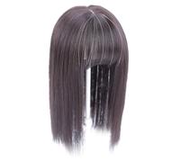 Natural Looking Synthetic Wigs Hair Coverage for Hair Styling Clip On Straight Hair Extension for Women Heat Resistant Wigs Synthetic Hairpiece