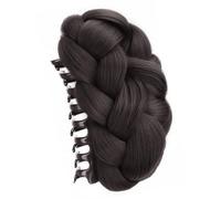 Natural Looking Twisted Braided Bun Hairpiece For Women With Voluminous Styles And Claw Clip For Formal Event Natural Look Hair Bun