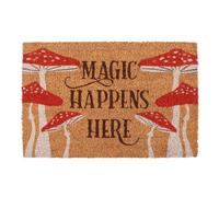 Natural Magic Happens Here Mushroom Doormat