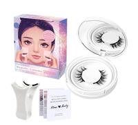 Natural Magnetic Lashes - False Eyelashes Kit, Magnetic Eyelashes For A Natural Look | Eyelash Extension Clusters, Applicator Included, Easy To Apply At Home, Treat Yourself To Volumine Lashes