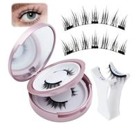 Natural Magnetic Lashes with Applicator, Reusable Magnetic Eyelashes Kit, Strong Hold Lashes Magnetic for Women Girls Natural Makeup Look 20