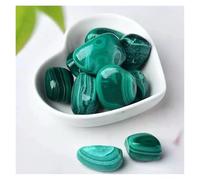 Natural Malachite Tumbled Stone Crystal Irregular Shape Energy Original Mineral Specimen Palm Stone Healing Stone(140-150g 1bag)