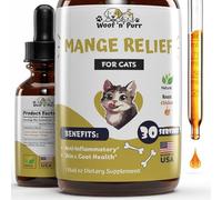 Natural Mange Treatment Cats - Cat Mange Treatment - Mange Treatment for Cats - Feline Mange Treatment - Cats Mange Treatment - Cat Itchy Skin Treatment - Cat Dandruff Treatment - Chicken Flavor