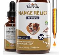 Natural Mange Treatment Dogs - Mange in Dogs Treatment - Dog Mange Treatment - Mange Treatment - Mange Treatment for Dogs - Mange Relief for Dogs - Dog Mange - Mange in Dogs - 1 fl oz - Bacon Flavor