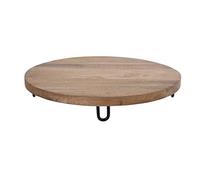 Natural Mango Wood Log Slice 40cm Large Tree Slice Centerpiece Stand