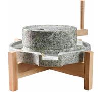 Natural Manual Grain Wheat Flour Paste Stone Mill Grinder, Stone Food Mill Dry/Wet Machine Industry Handmade Stone Mill Tool