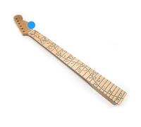 Natural Maple 24 Fret Electric Guitar Neck for Stratocaster Guitar Neck with Tree of Life Inlay for Electric guitars Replacement parts