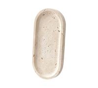 Natural Marble Bathroom Jewelry Tray, Travertine 30X15CM