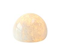 Natural Marble Lamp, Cordless Touch Control Night Light Tap Light, 3-Way Dimmable LED Ambient Glow Lamp, Type-C Rechargeable Portable Stone Bedside Desk Lamp, Zen Home Decor & Festival Gift (White A)