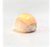 Natural Marble Lamp, Cordless Touch Control Night Light Tap Light, 3-Way Dimmable LED Ambient Glow Lamp, Type-C Rechargeable Portable Stone Bedside Desk Lamp, Zen Home Decor & Festival Gift ，11x11x8cm