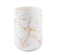 Natural Marble Toothbrush Holder, Ceramic Toothbrush Cup Organizer, Stylish Toothbrush Caddy, Comfortable Bathroom Organizer, Mouthwash Cup Holder, Brush Container For Bathroom Toothbrush Toothpaste